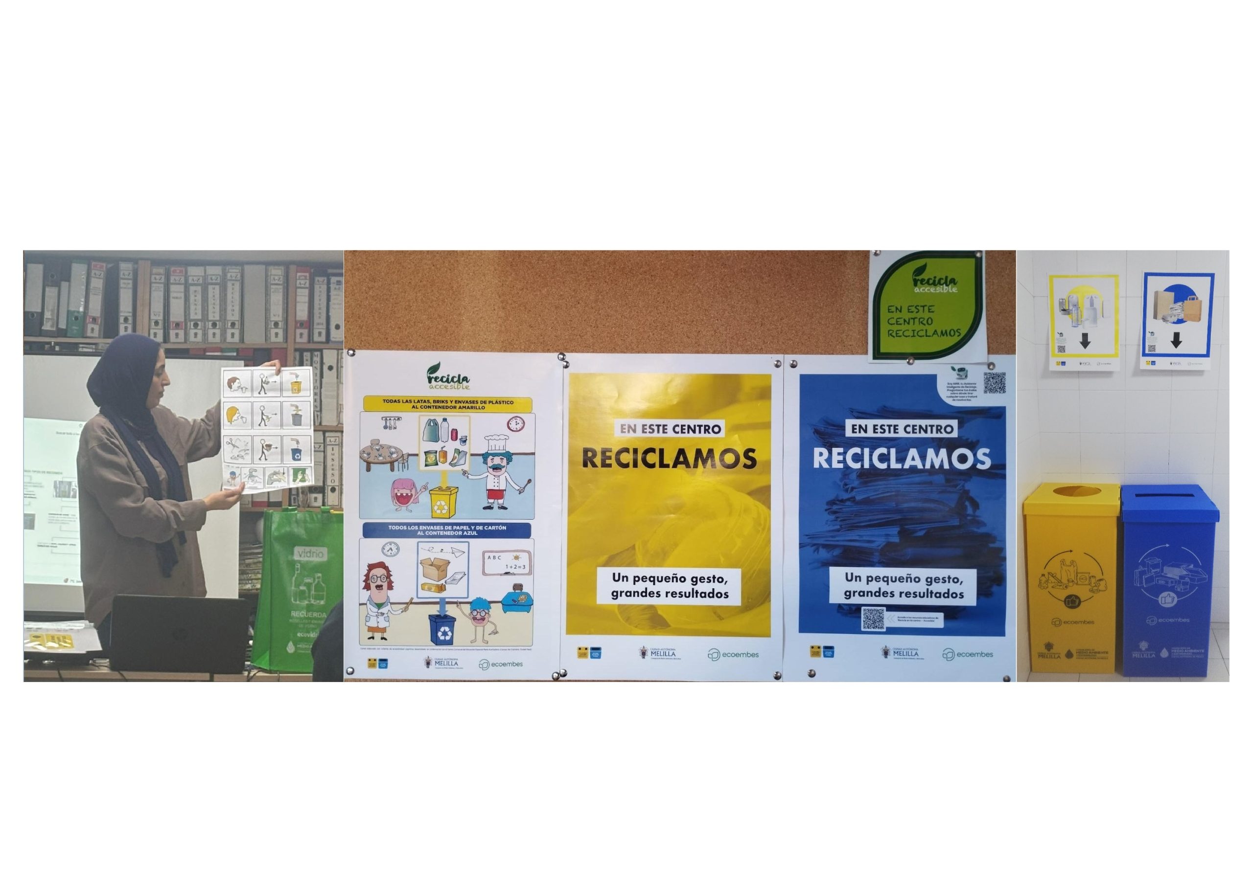 Centros de personas mayores y de personas con discapacidad se suman al reciclaje en Melilla